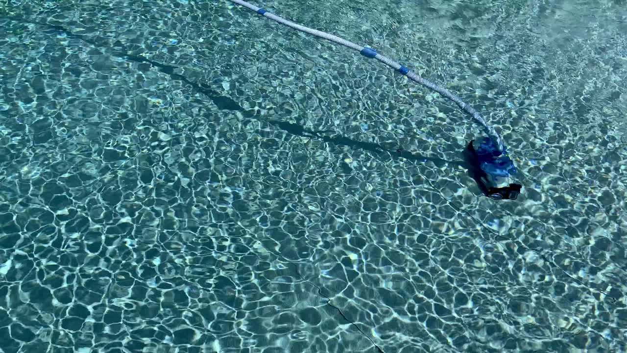 Automatic Pool Cleaner in Action