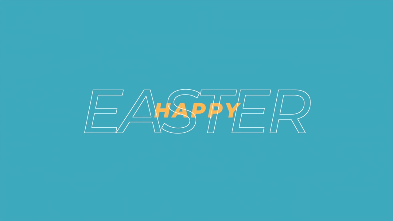 Testo Buona Pasqua su sfumatura blu alla moda