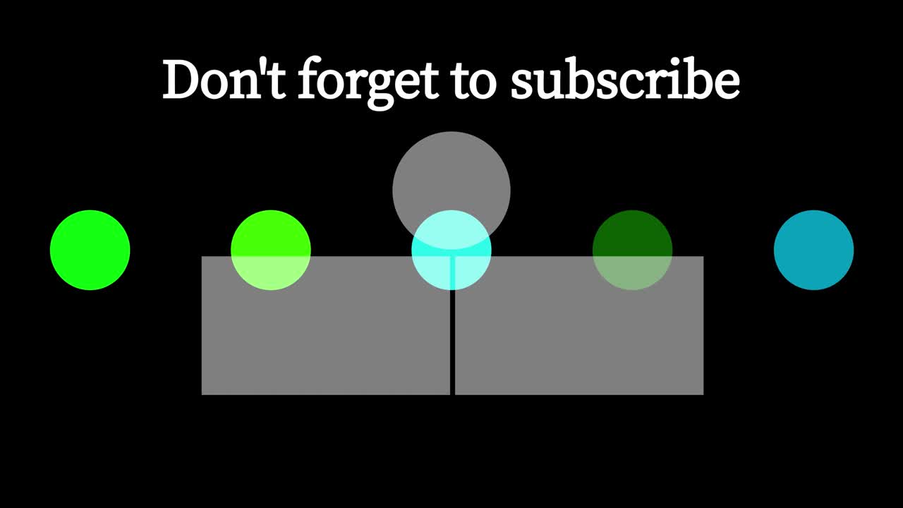 다채로운 공 구 끝 카드 끝 화면 모션 그래픽