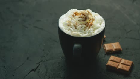 cup of coffee with whipped cream