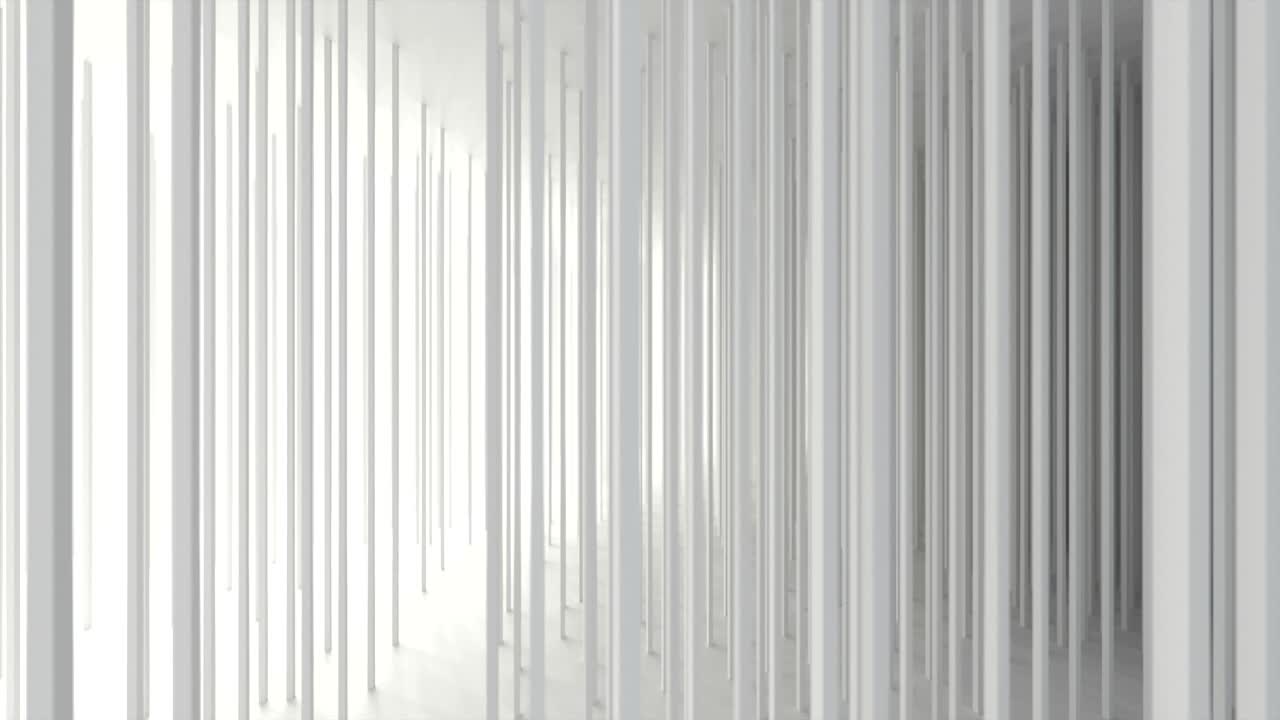 fondo de arquitectura gris abstracto. animación de túnel. el video está en bucle
