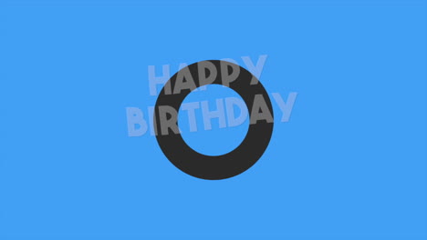 Saludo-Circular-De-Feliz-Cumpleaños-Sobre-Fondo-Azul