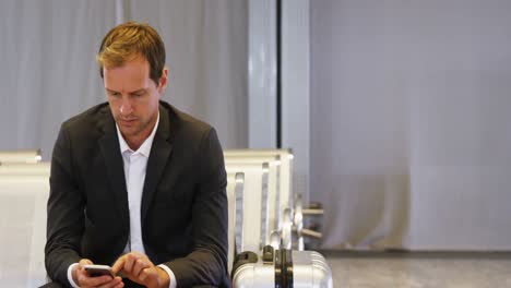 businessman using a smartphone