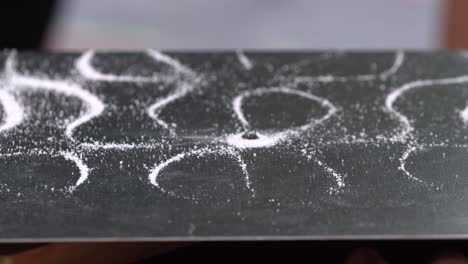 chladni figures: visualizing sound vibrations on a plate