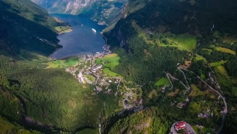 geiranger fjord, beautiful nature norway.