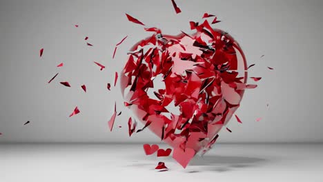 broken red heart illustration