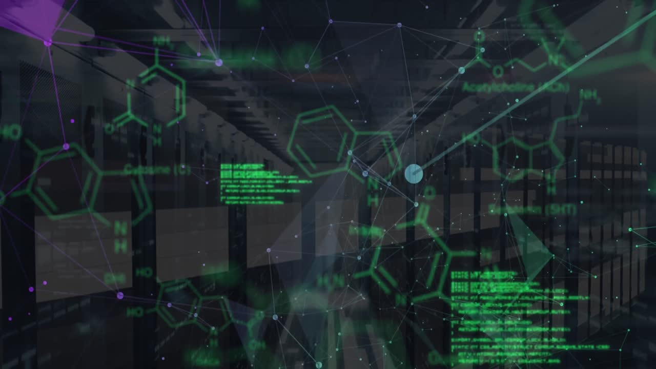 Animation of scientific data processing over servers