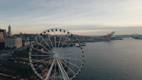 seattle ferris wheel frames iconic mt