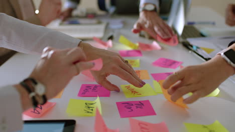 zoom of hands, diversity or business people