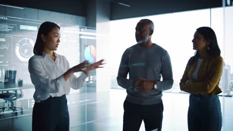 business meeting in modern office