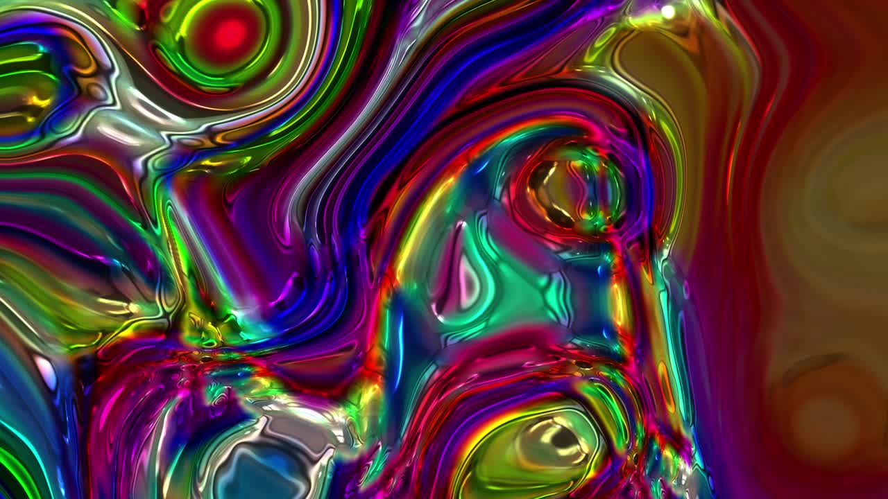 Abstraktní barevná animace. Vícebarevné tekuté pozadí. Krásná gradientní textura