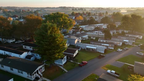 aerial of housing in usa