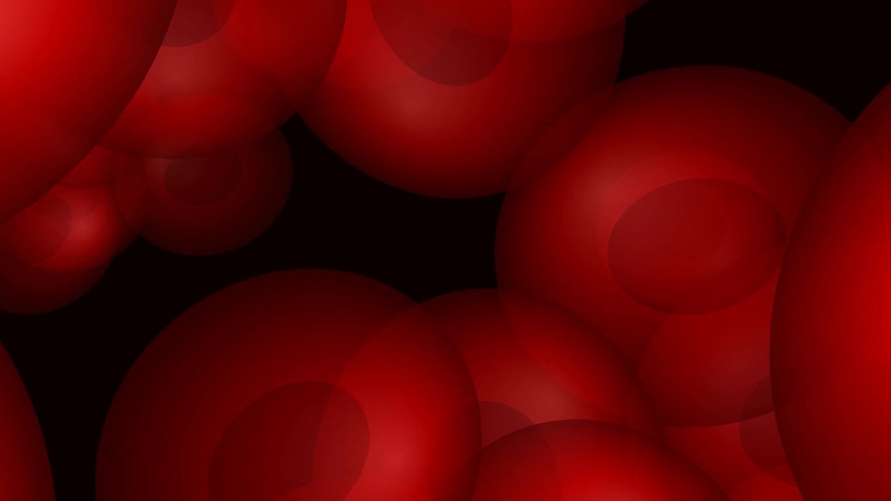 Sfondo Animato Astratto con Sfere Rosse Fluttuanti