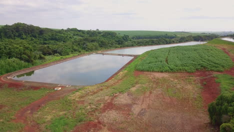 Aerial-view-to-sewage-treatment-plant