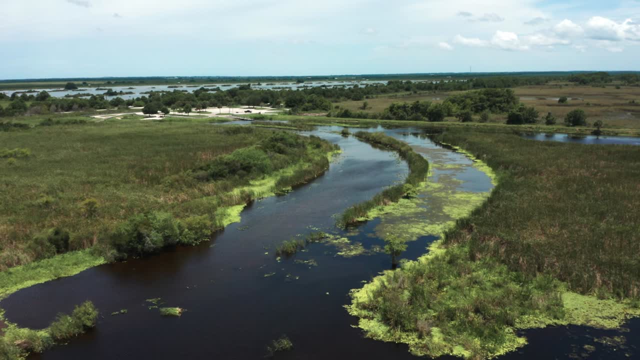 Florida Wetland seen from above with incredible patterns