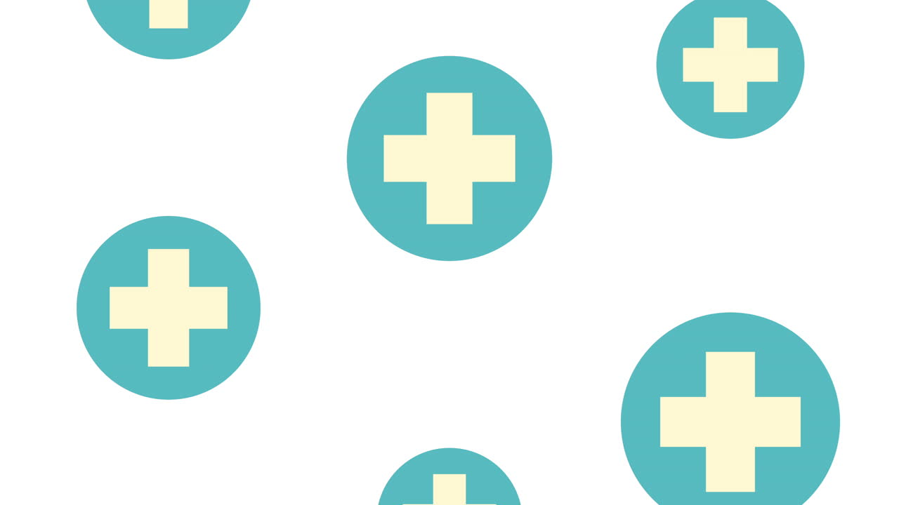 medicine crosses pattern health animation