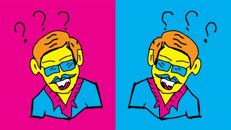 kids drawing pop art seamless background with theme of senile people