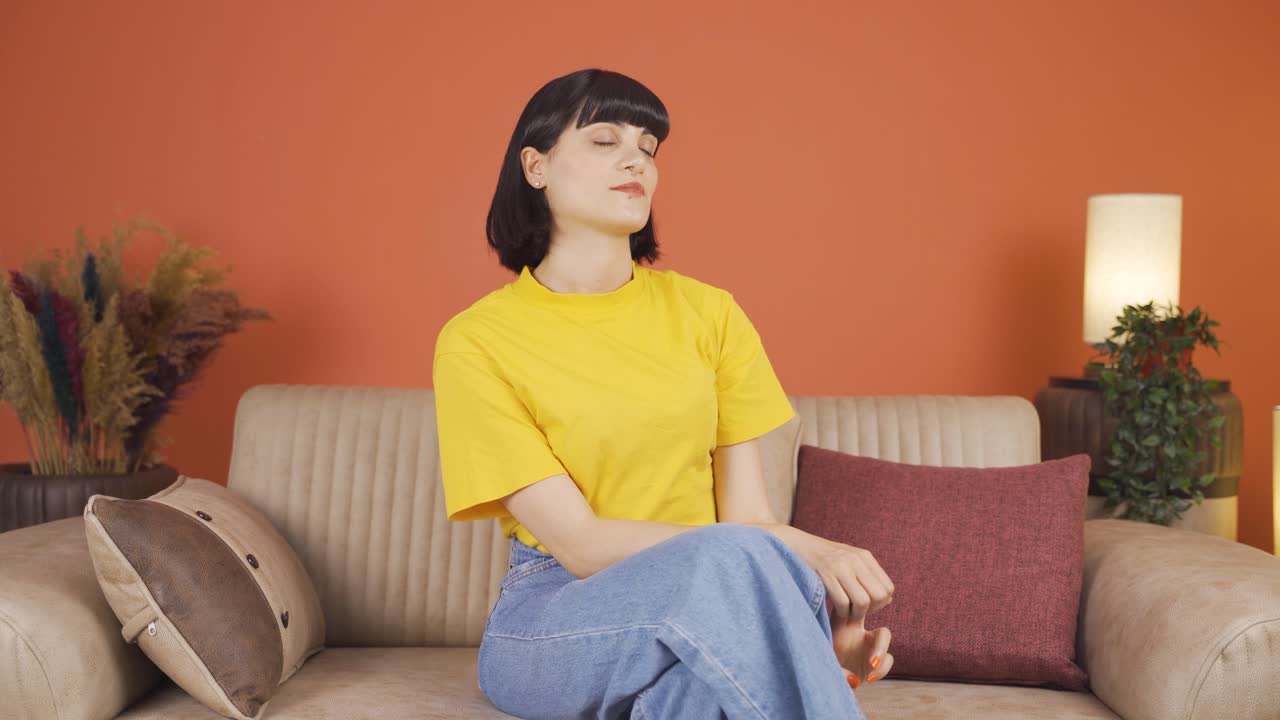 자만심 많은 오만한 여자.