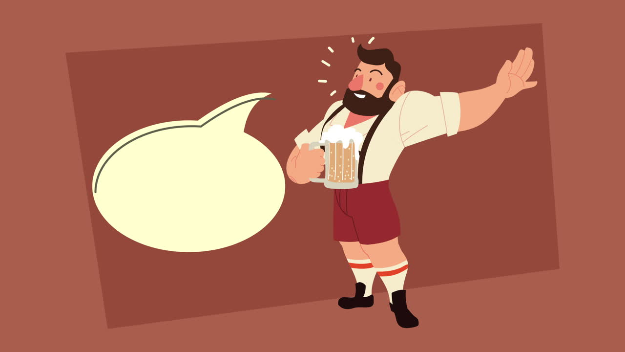 Man Celebrating with Beer