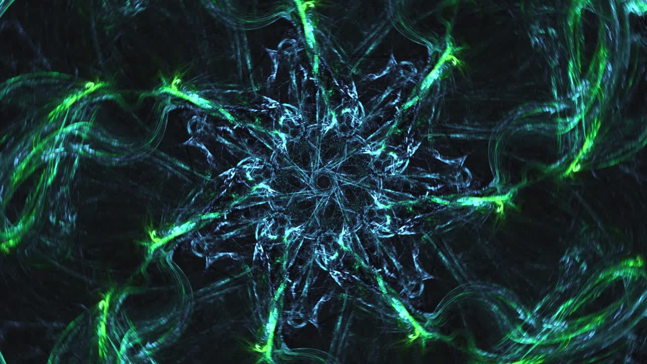 Cosmic fractal vortex to another dimension in time, mystical patterns and abstract forms - endless looping wallpaper animation