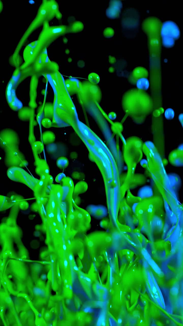 Green Ink Explosion as Background
