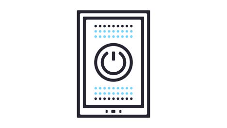 battery life line icon animation