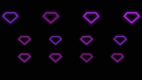 Purple-diamond-pattern-with-neon-light