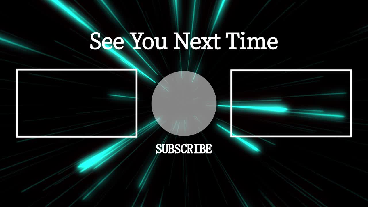 레이 워프 엔드 카드 엔딩 스크린 모션 그래픽