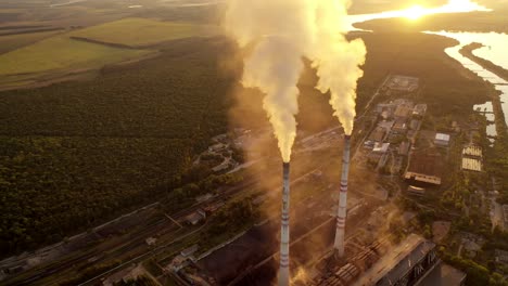 factories pollute the environment continuously. industry pipes pollute the atmosphere with smoke