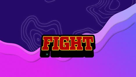 Animation-of-fight-text-over-shapes