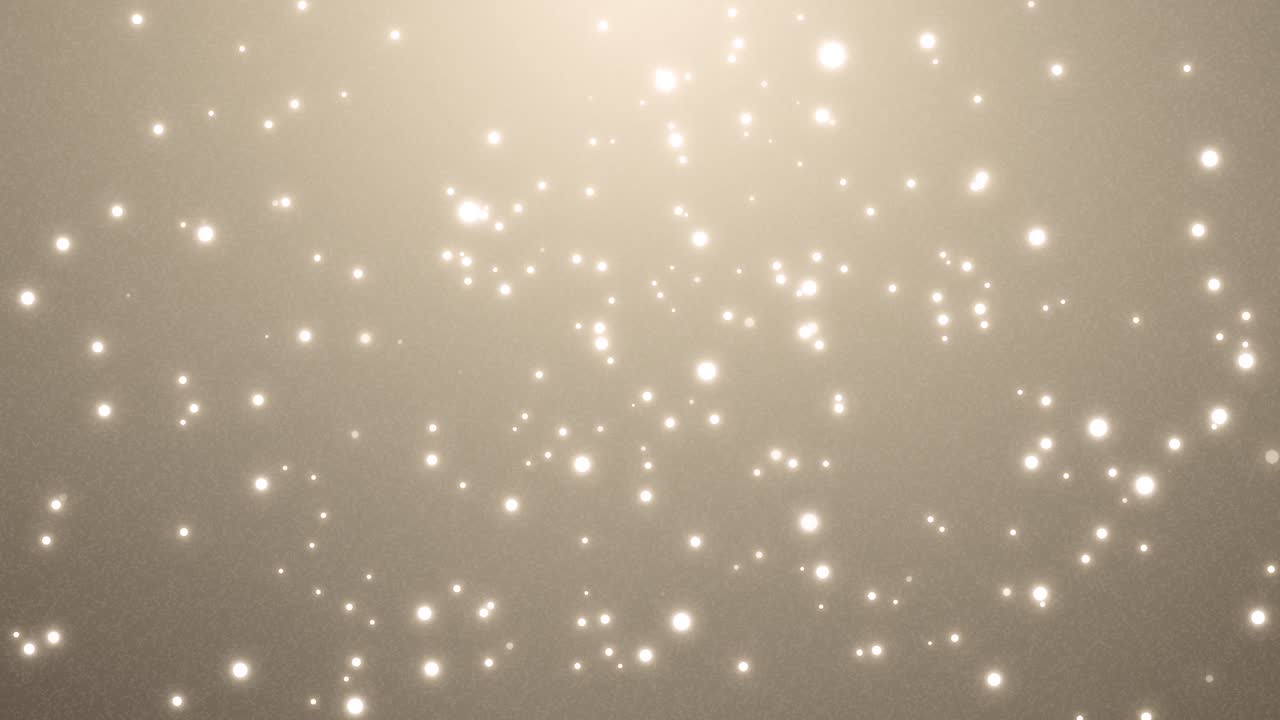 Partículas doradas brillantes flotando en un fondo de ensueño