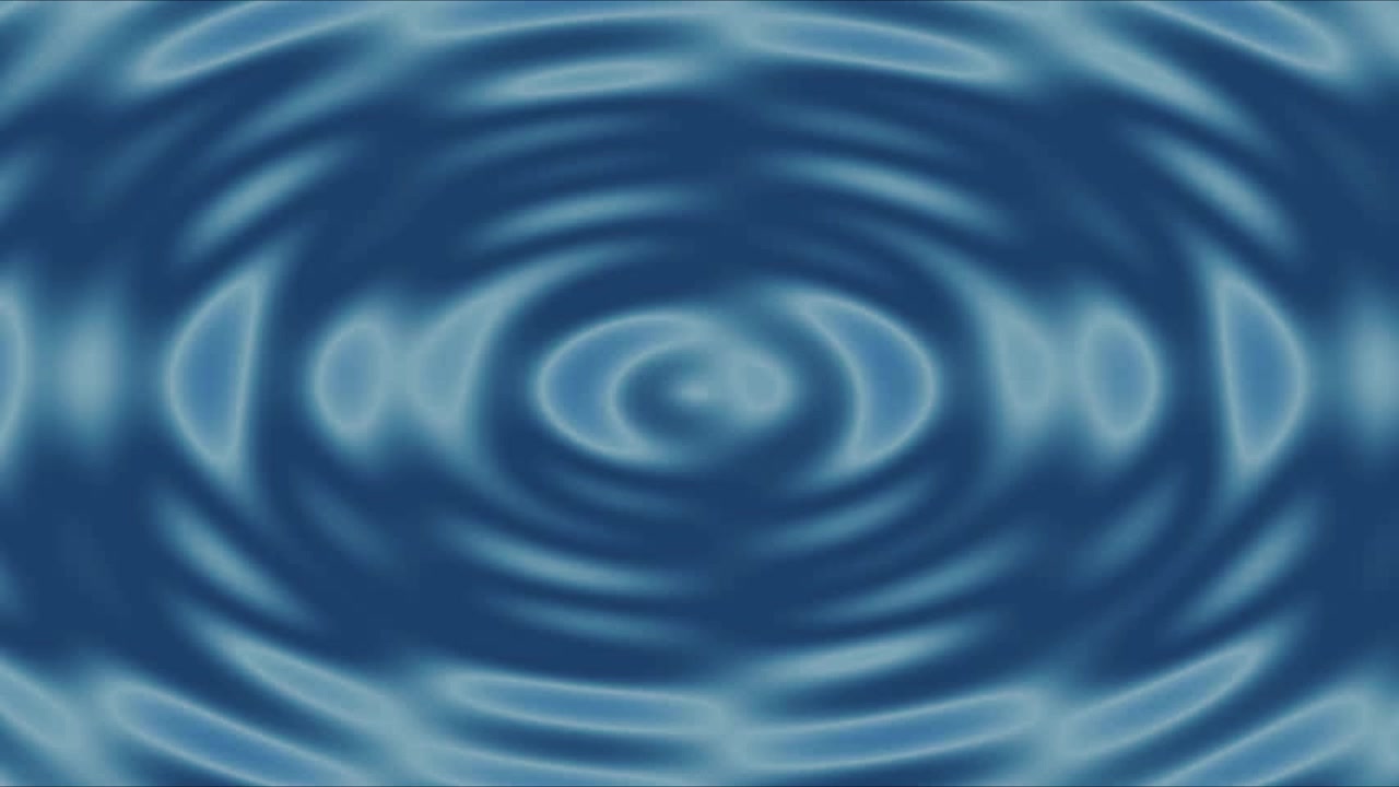 Increspature d'acqua blu astratte che si espandono dal centro