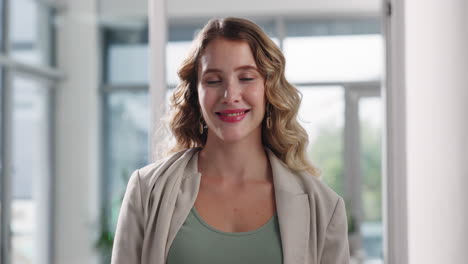 professional businesswoman portrait in office setting