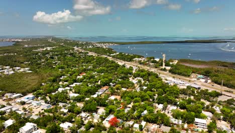 aerial 5k video key largo florida usa residential neighborhood.mov