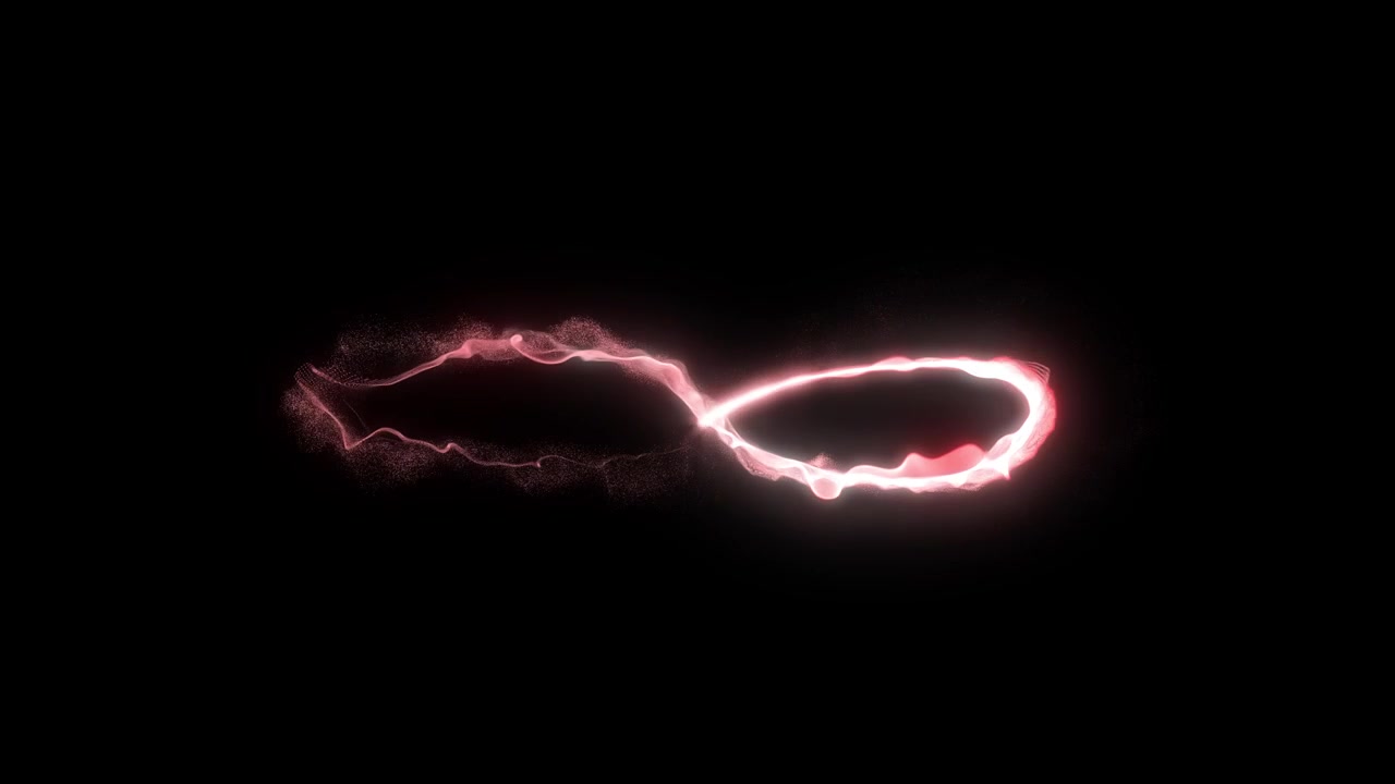 Glowing Pink Infinity Symbol
