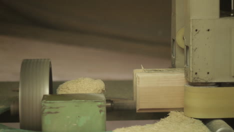 woodworking machine in action