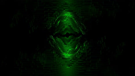 túnel verde abstracto