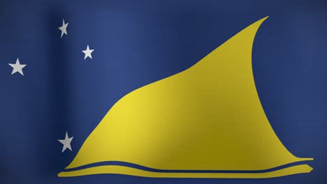 animation of national flag of tokelau waving