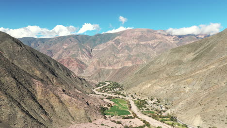 beautiful valley nestled amidst the andes mountains in jujuy, argentina