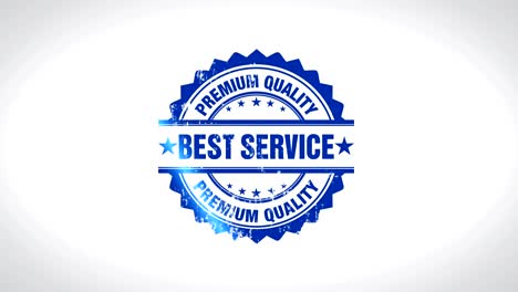 mejor servicio firmado estampado texto estampado de madera animación.