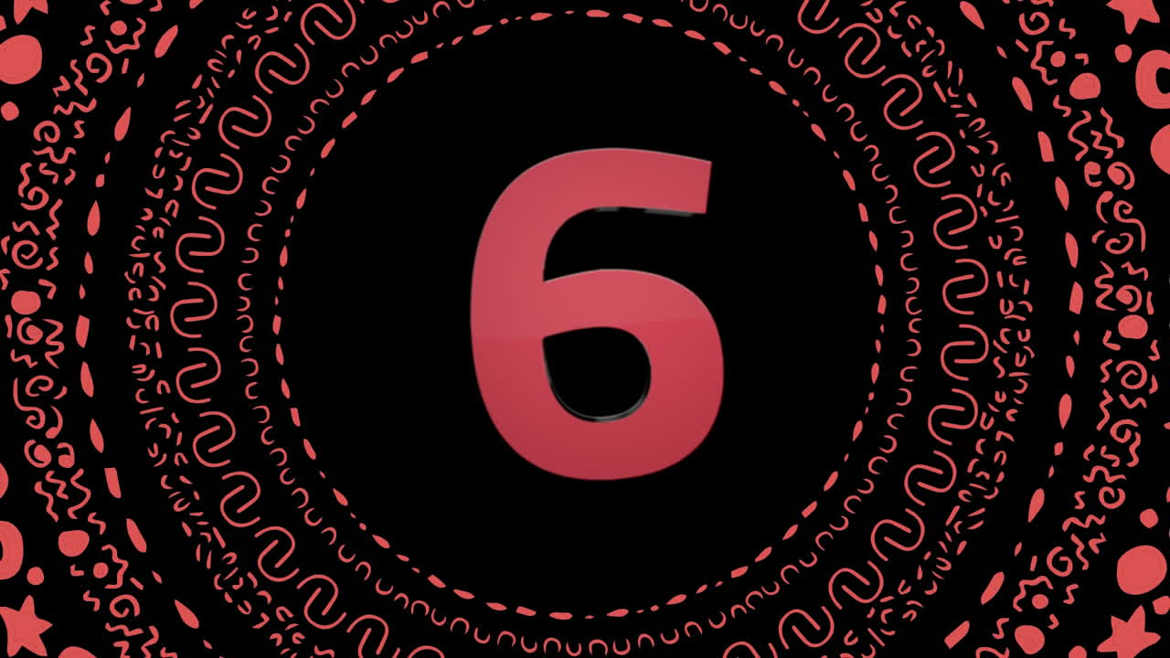 Animated countdown video