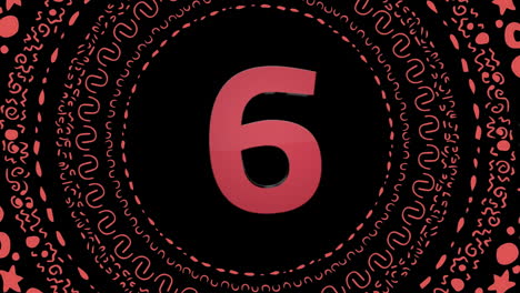 Animated countdown video