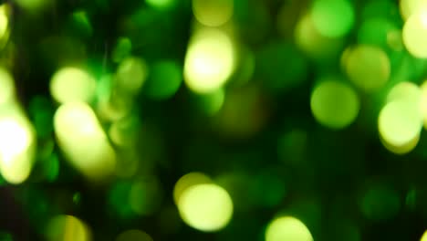 abstract blurred green lights for new year background