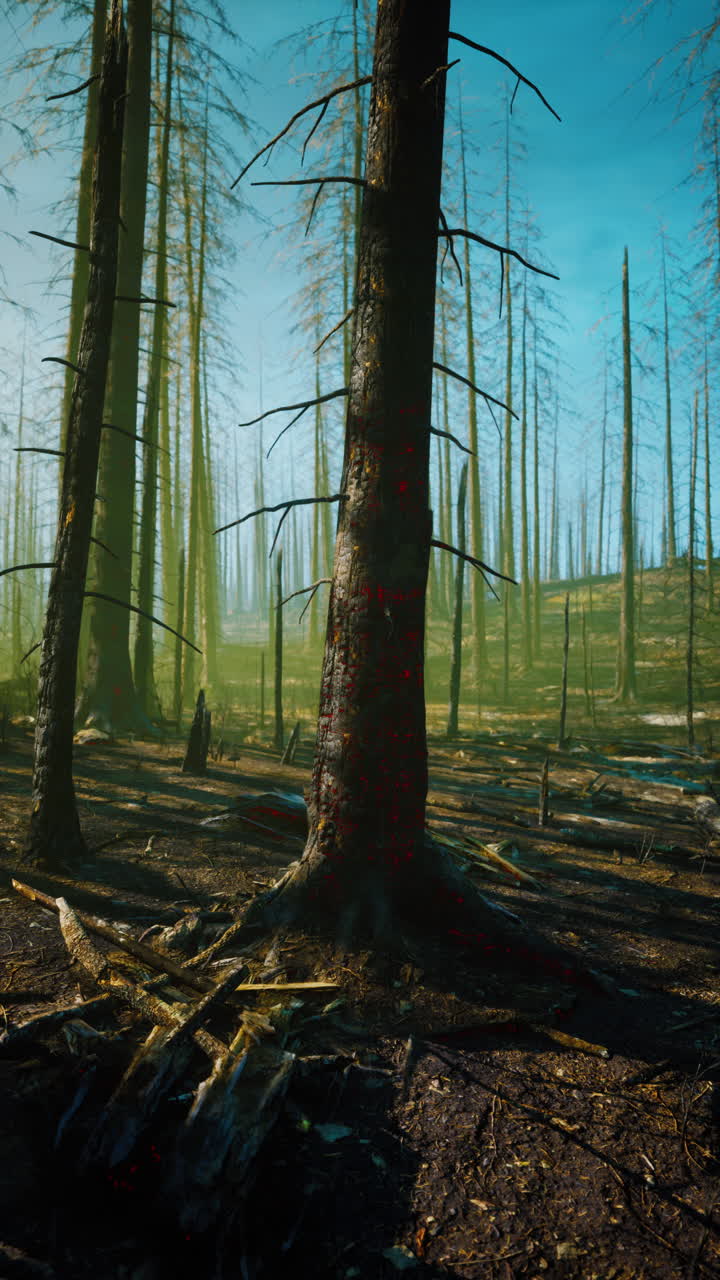 산불 에 싸인 숲