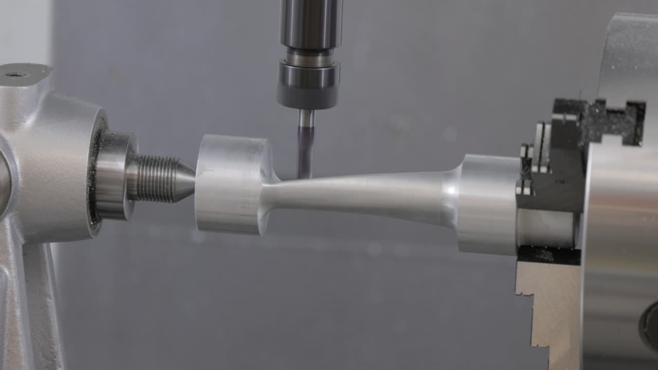 máquina de fresado cnc para metalurgia. corte de metal tecnología de procesamiento moderna.