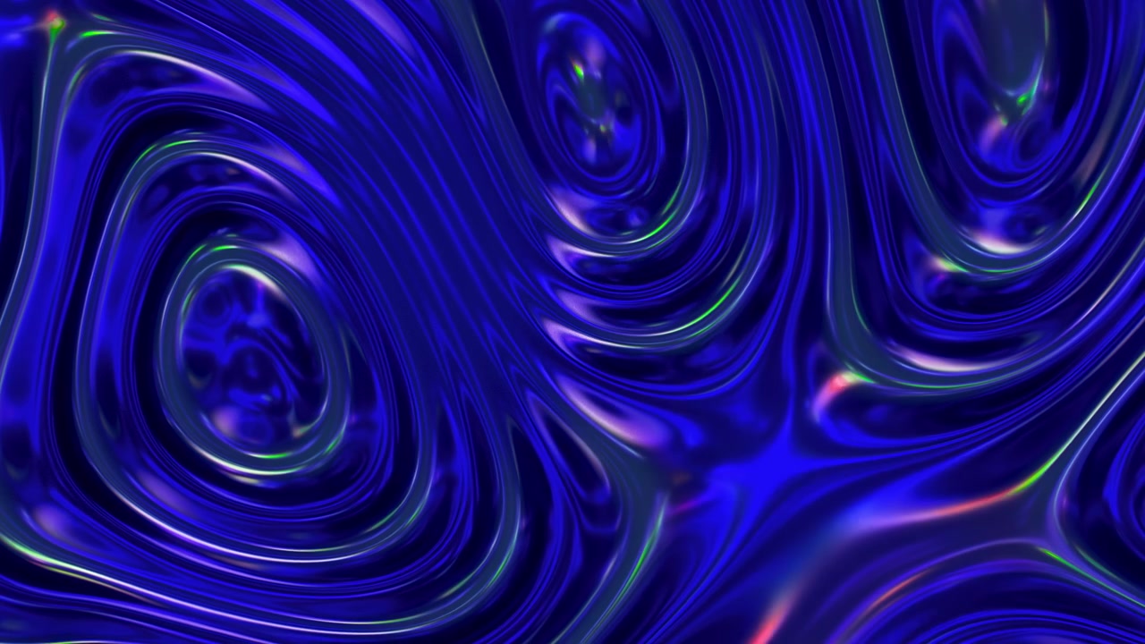 Abstract iridescent liquid metal loop background