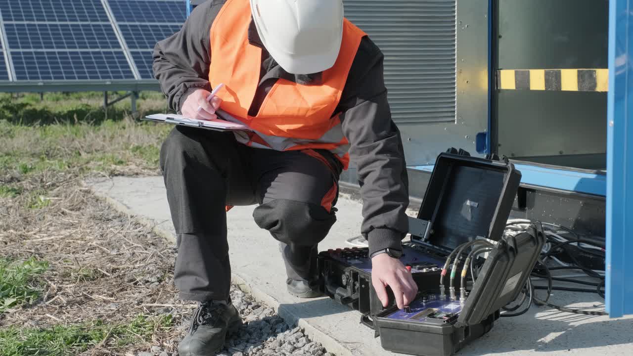 ejecución de trabajos de medición eléctrica en el transformador de potencia