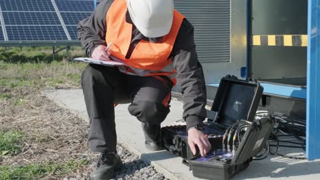 execution of electrical measuring works on the power transformer