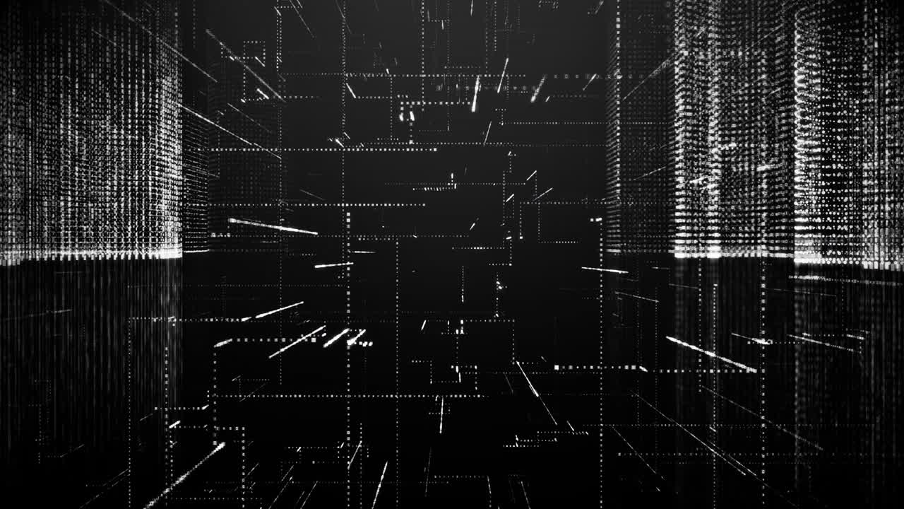 Abstract digital  cyber city background
