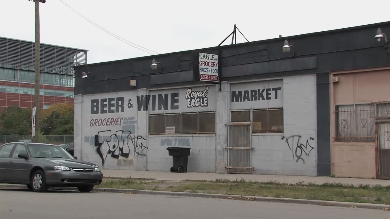 mercado de cerveza y vino royal eagle en detroit, michigan, estados unidos